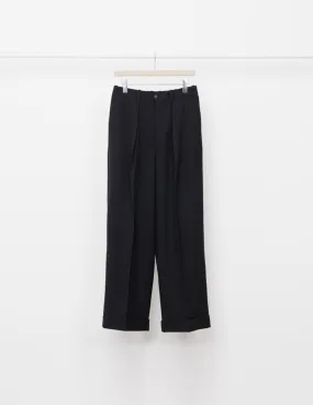 A23C-04PT03C PLEATED WIDE TROUSERS
