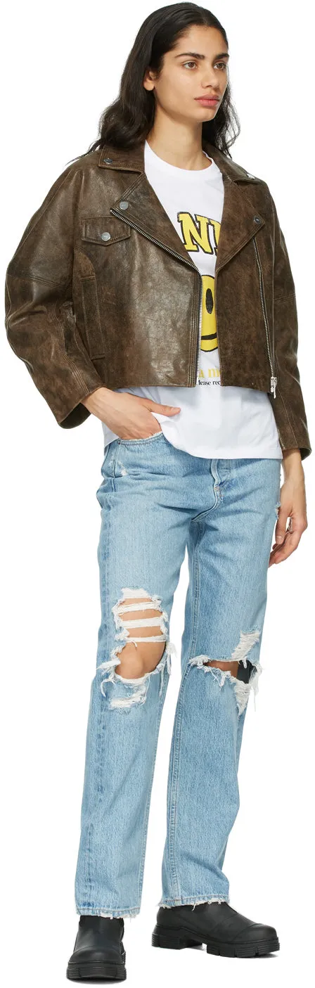 AGOLDE Blue 90s Mid-Rise Loose-Fit Jeans