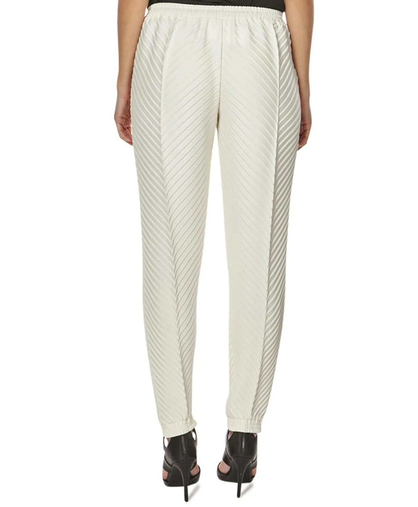 Artemis Chevron Trousers in White
