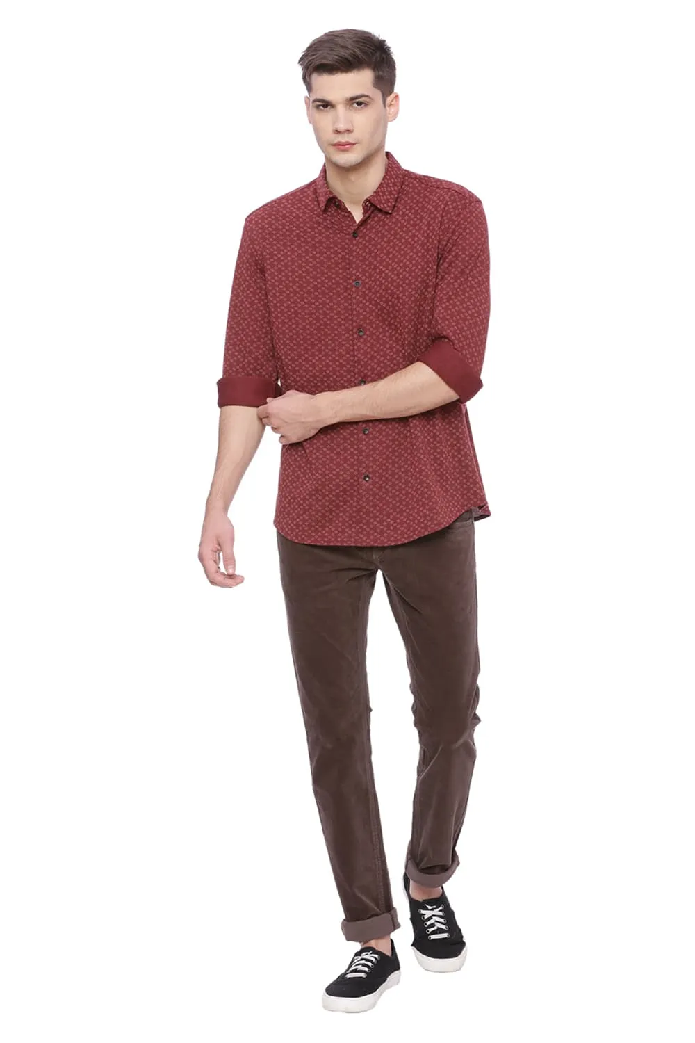 Basics Skinny Fit Corduroy Stretch Trouser