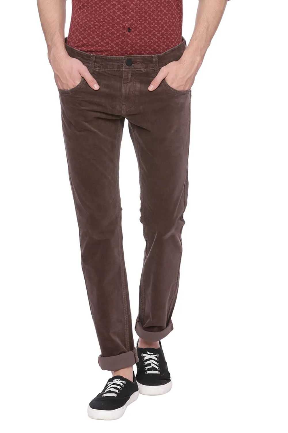 Basics Skinny Fit Corduroy Stretch Trouser