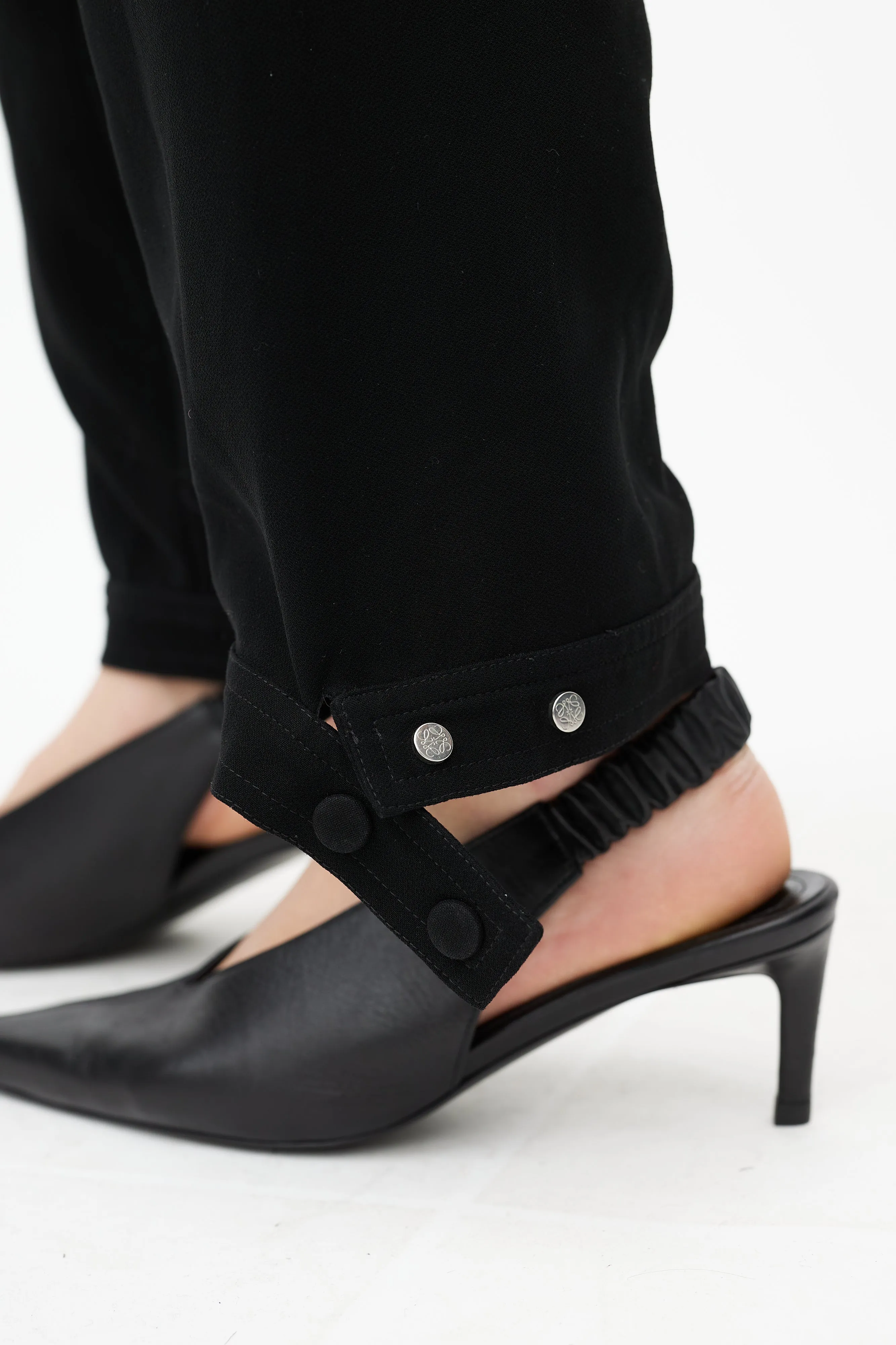 Black High Waisted Balloon Trouser