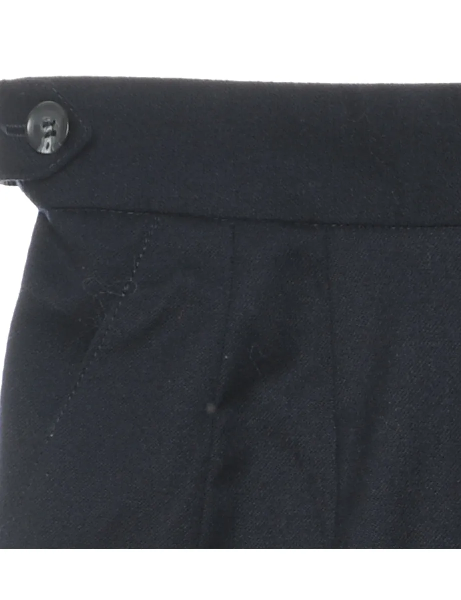 Black Pleated Trousers - W28 L27