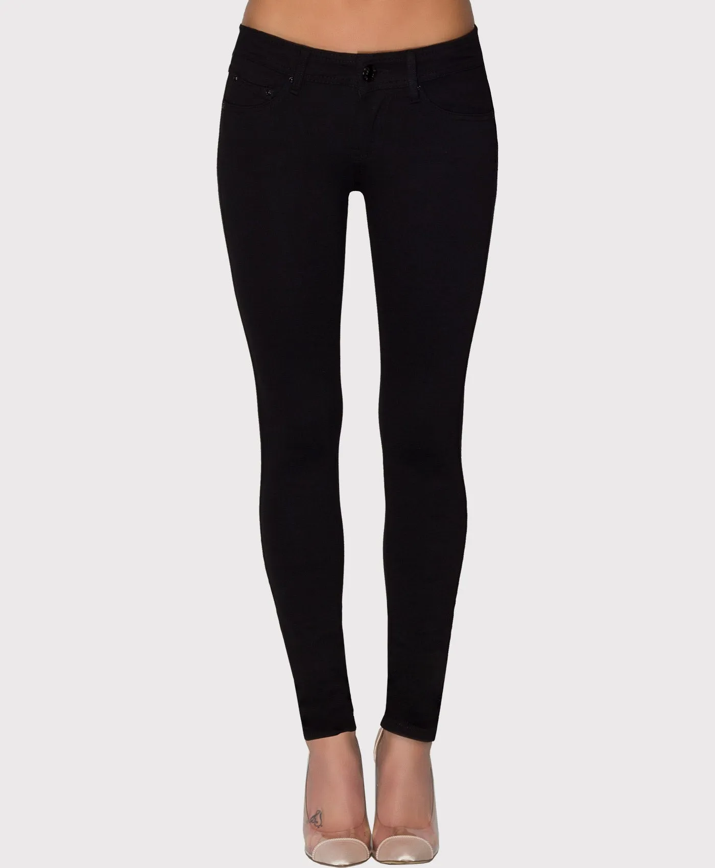 Black Super Skinny Stretch Jeggings