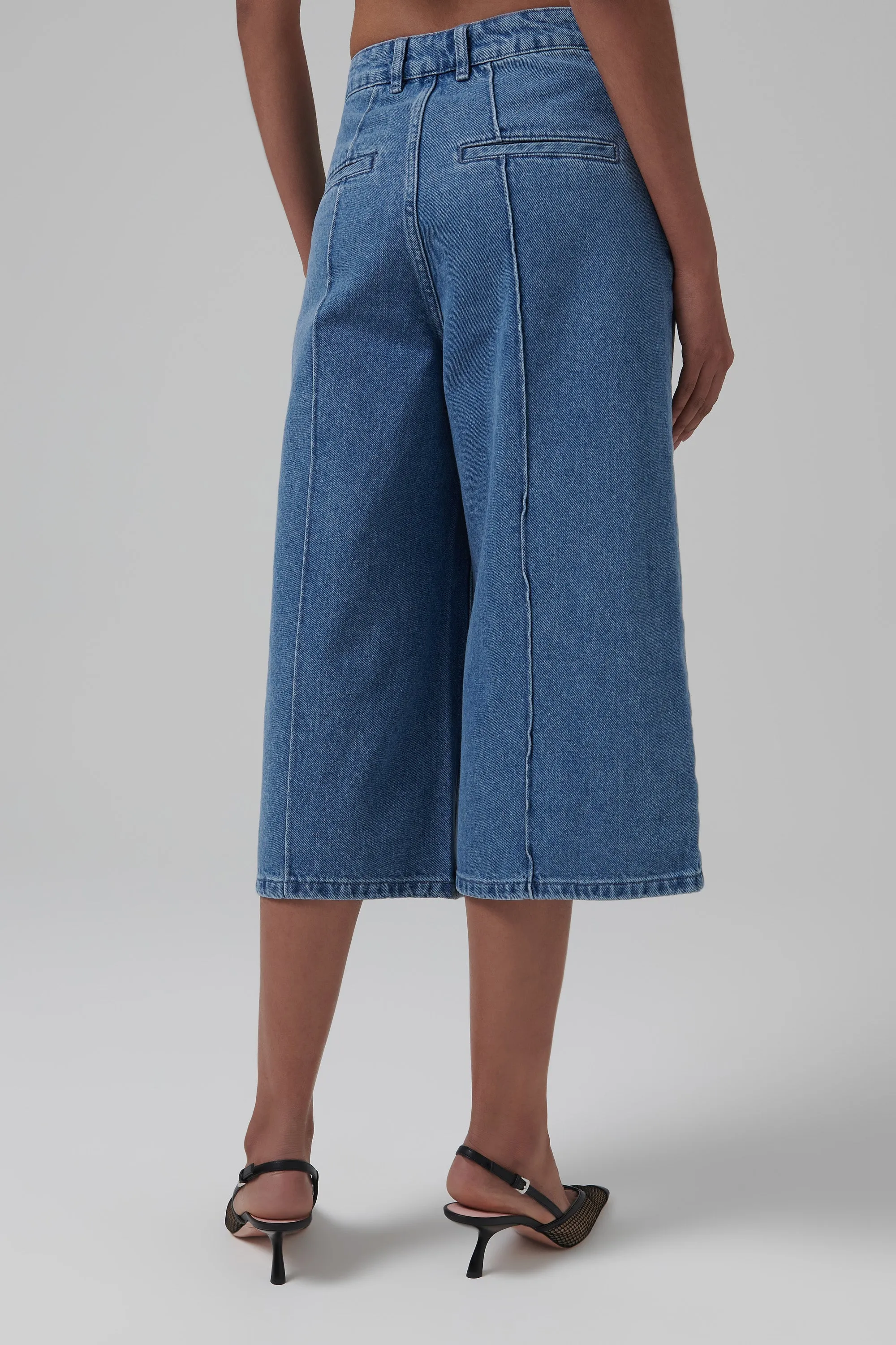 Blue Denim Culottes