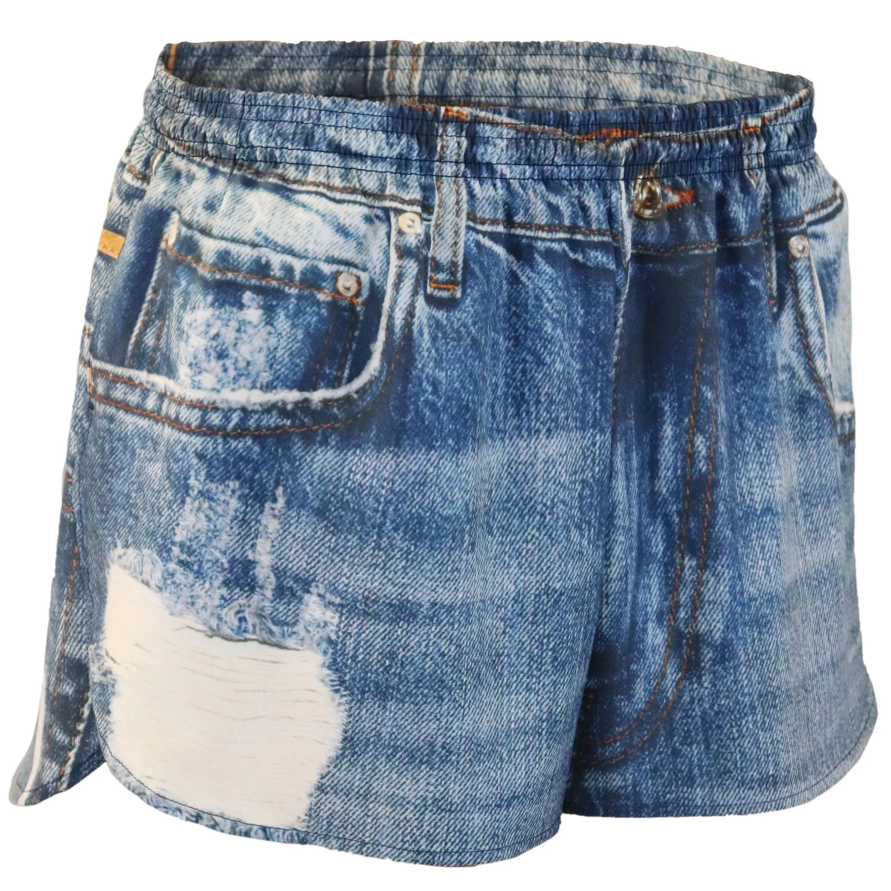 Boa Men's Stretch 3" Printed Half Split Trainer shorts