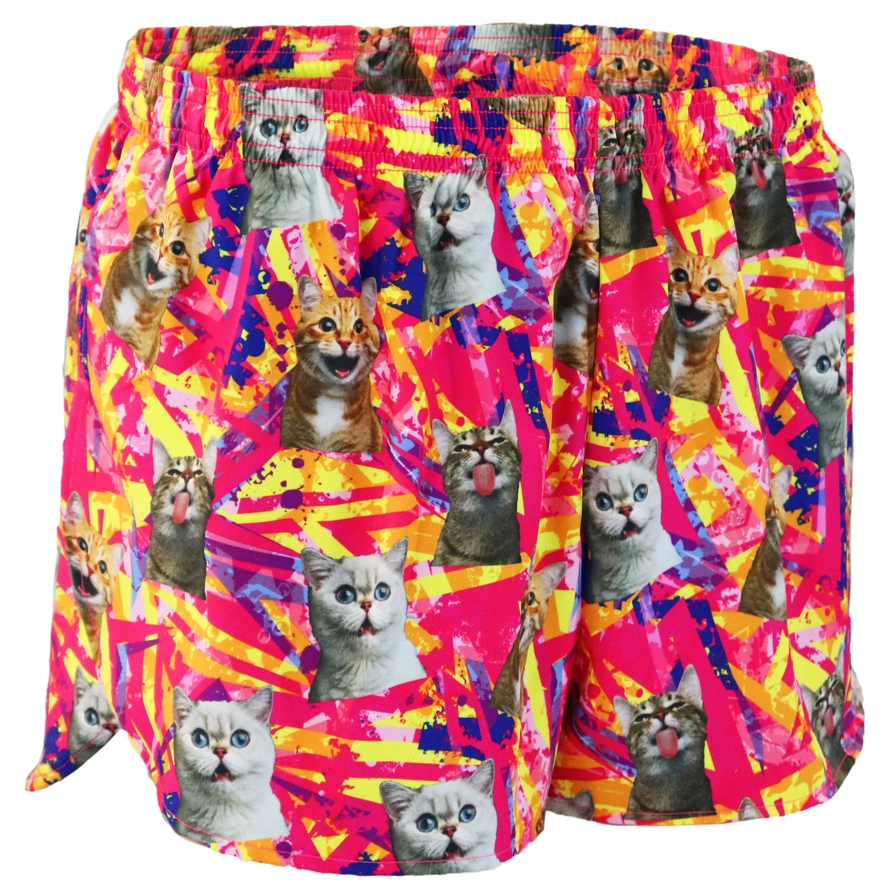 Boa Men's Stretch 3" Printed Half Split Trainer shorts