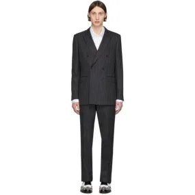 Burberry Grey Pinstripe English Suit
