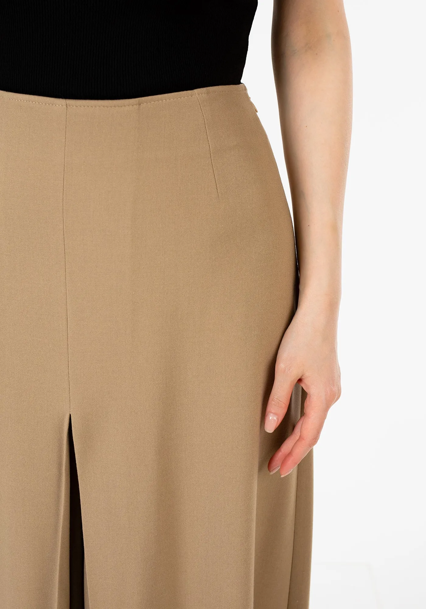 Camel High Waisted Palazzo Pants