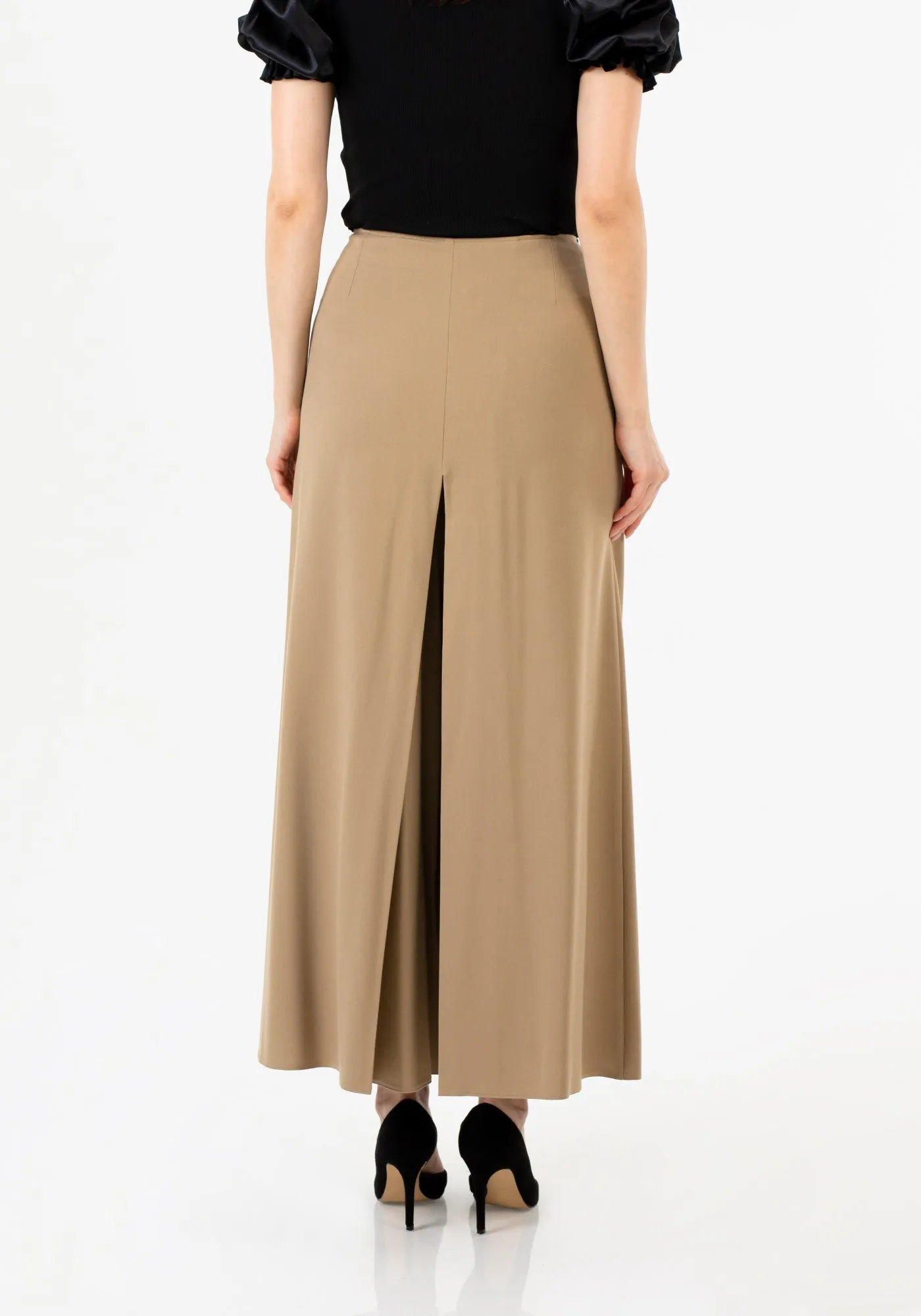 Camel High Waisted Palazzo Pants