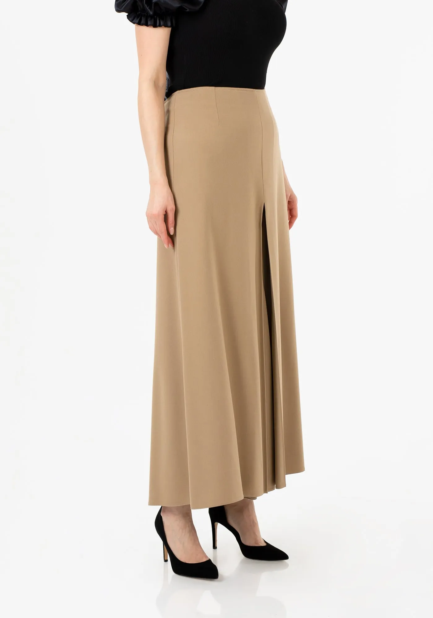 Camel High Waisted Palazzo Pants