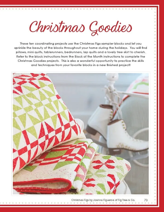 Christmas Figs Quilt Pattern Book by Joanna Figueroa for It's Sew Emma