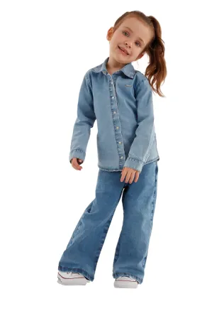 Denim Shirt & Jeans Culottes