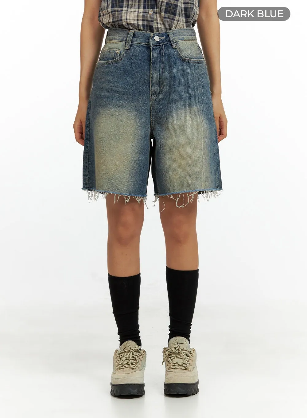 Distressed Denim Shorts CU420