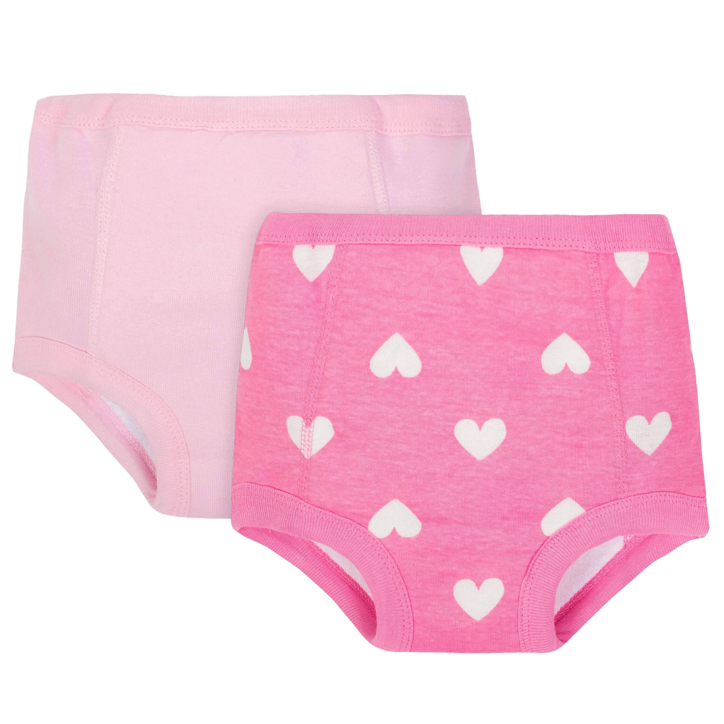 Gerber® 2-Pack Toddler Girls Hearts Training Pants