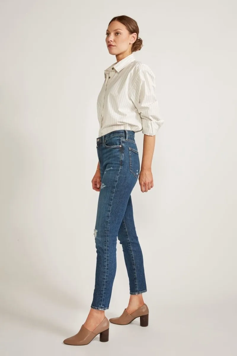 Giselle Mid Rise Skinny in Elder Creek