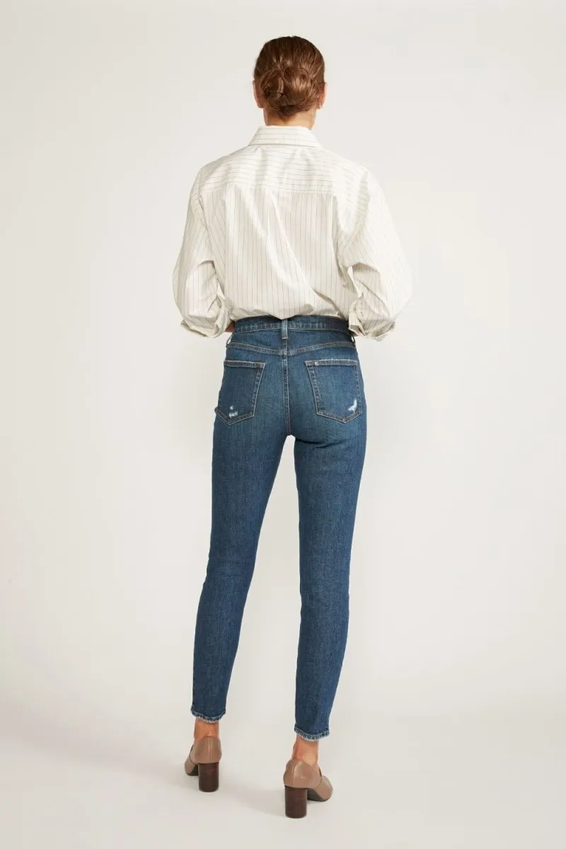 Giselle Mid Rise Skinny in Elder Creek