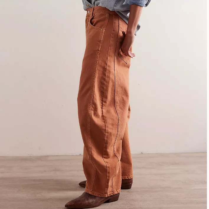 Good Luck Barrel jean in ginger root