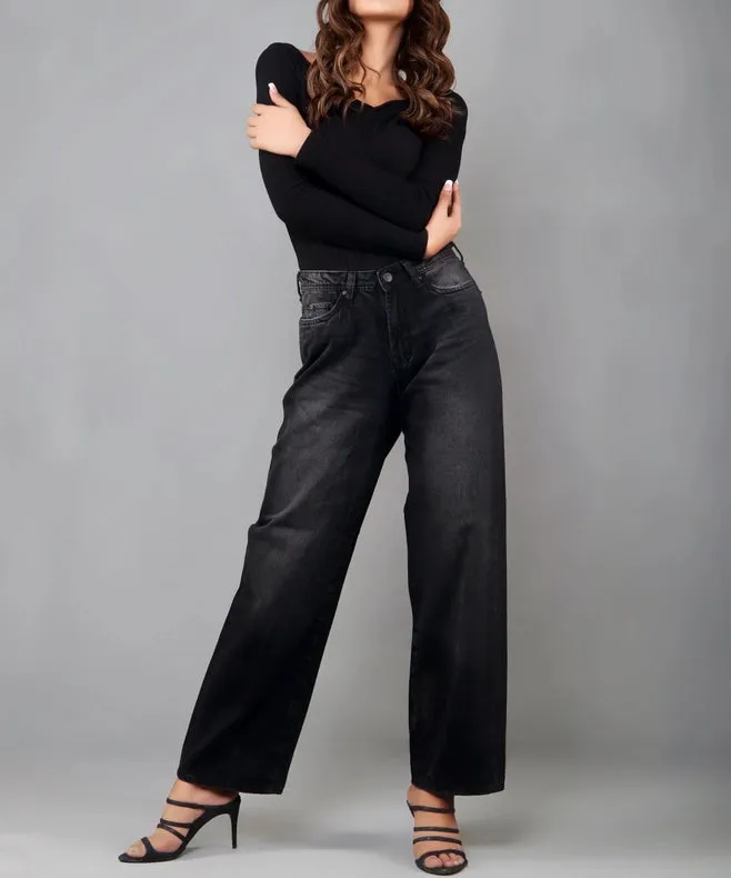 Grange Relaxed Boyfriend Black