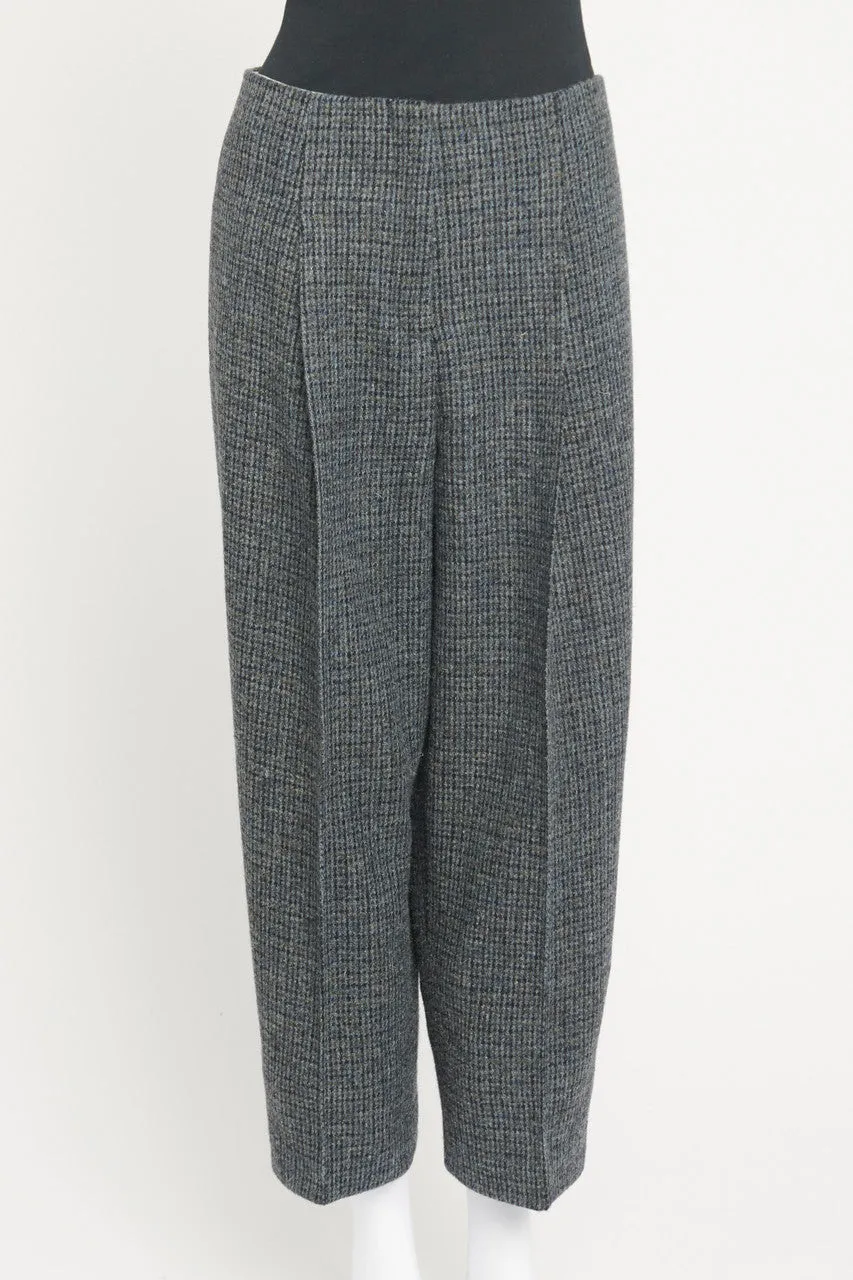 Grey Tweed Preowned Trousers