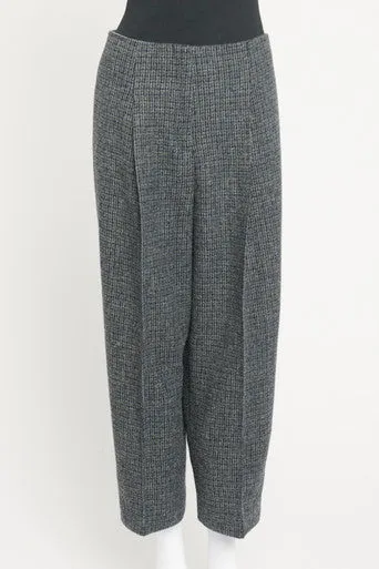 Grey Tweed Preowned Trousers