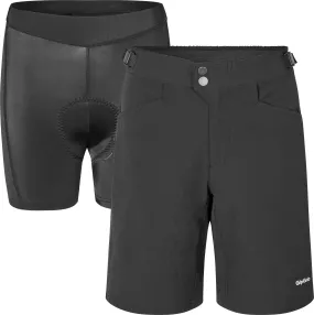 Gripgrab Women&#x27;s Flow 2in1 Technical Cycling Shorts Black | Buy Gripgrab Women&#x27;s Flow 2in1 Technical Cycling Shorts Black here | Outnorth