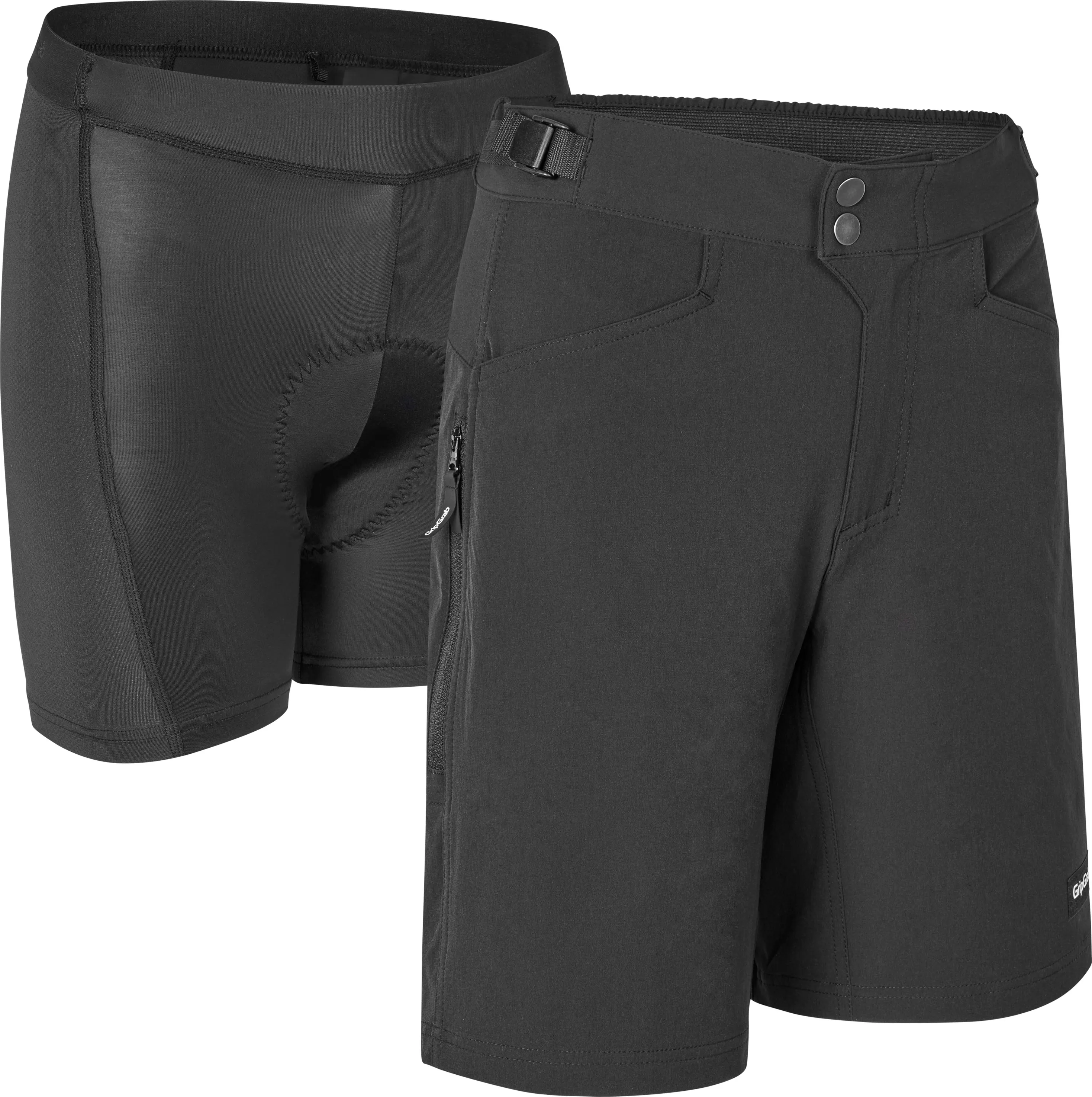 Gripgrab Women&#x27;s Flow 2in1 Technical Cycling Shorts Black | Buy Gripgrab Women&#x27;s Flow 2in1 Technical Cycling Shorts Black here | Outnorth