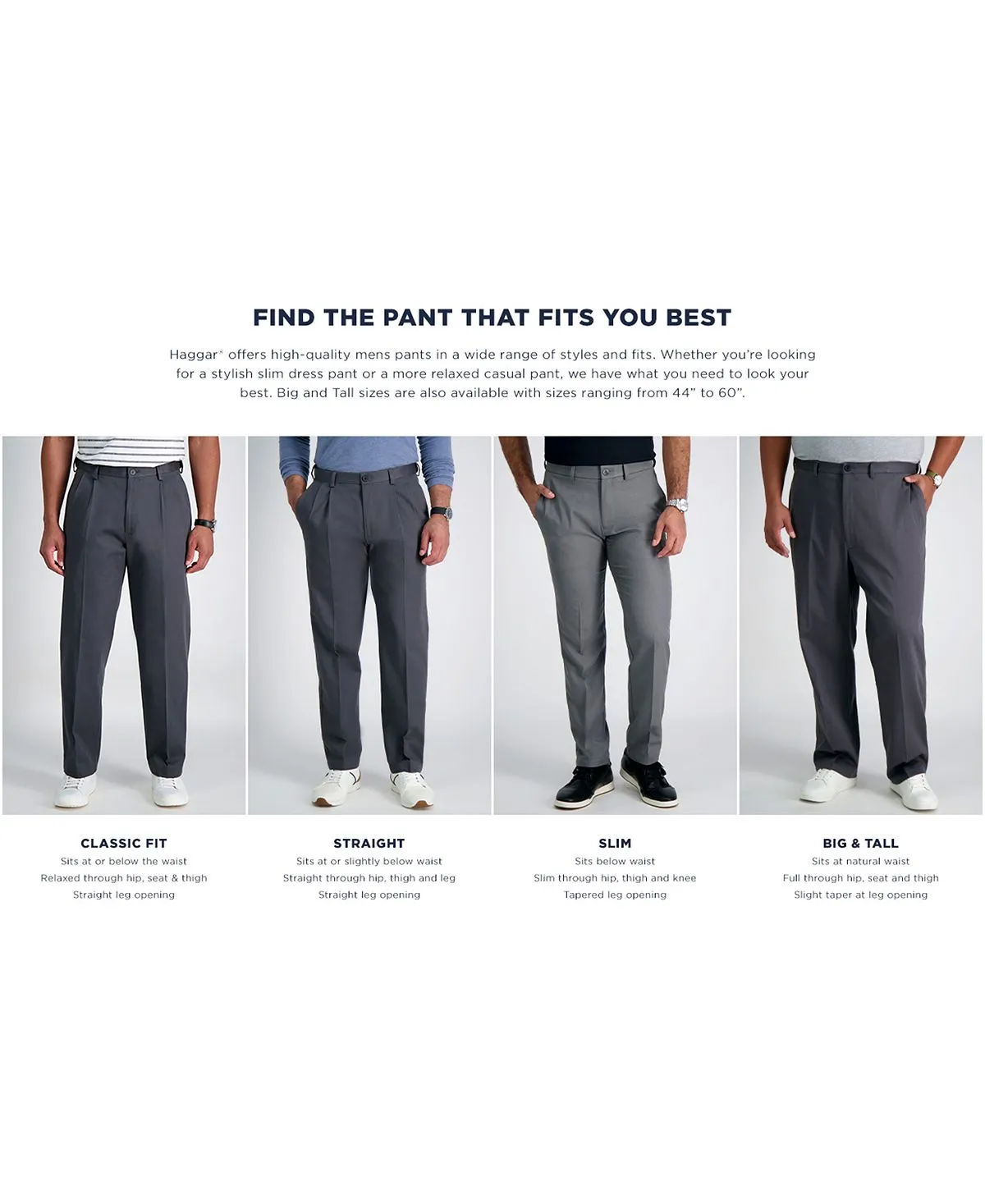 Haggar Men's Premium No Iron Khaki Flat Front Hidden Expandable Waist Dress Pants , dark gray