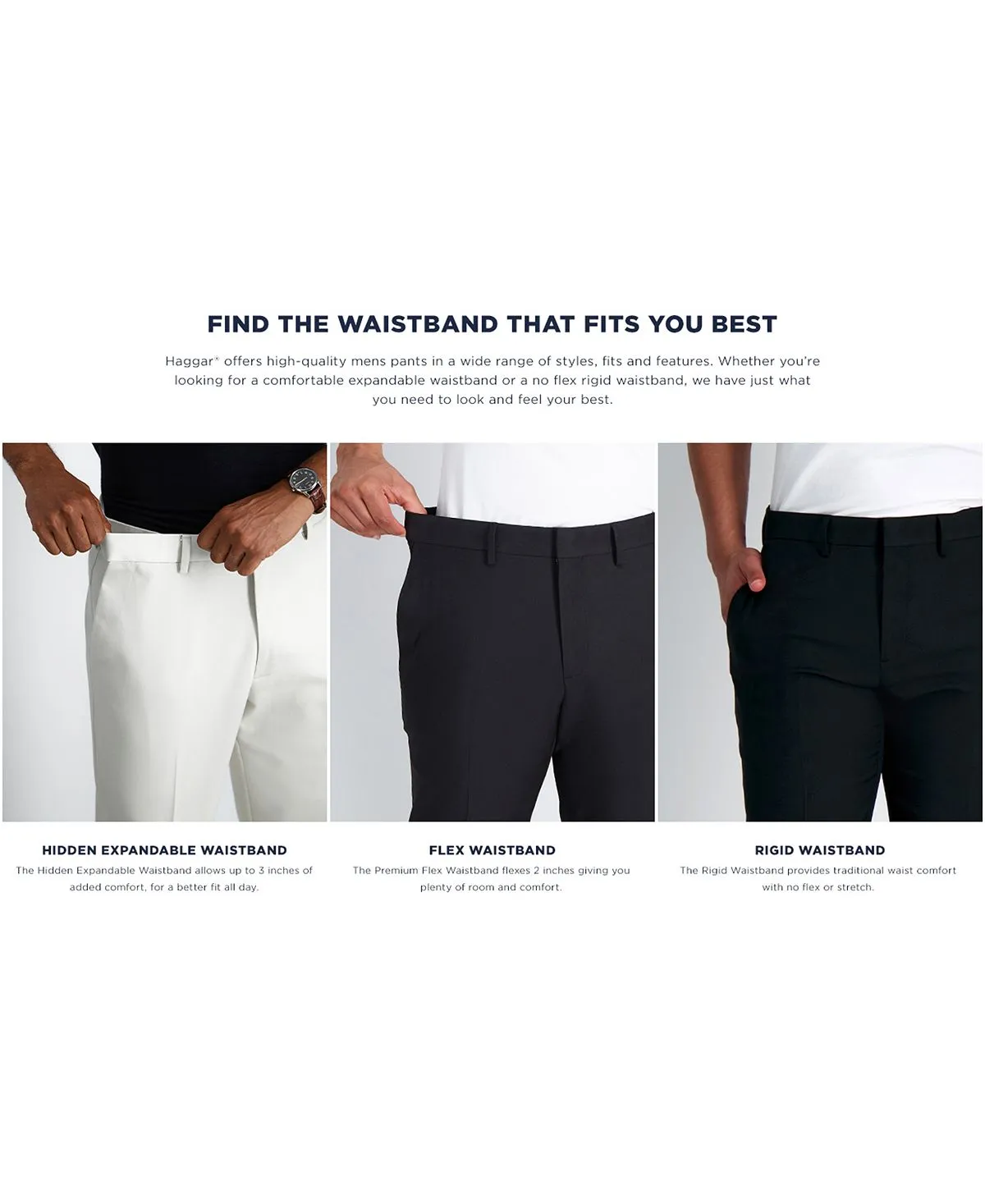 Haggar Men's Premium No Iron Khaki Flat Front Hidden Expandable Waist Dress Pants , dark gray