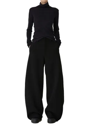 High-waisted Curved Trousers