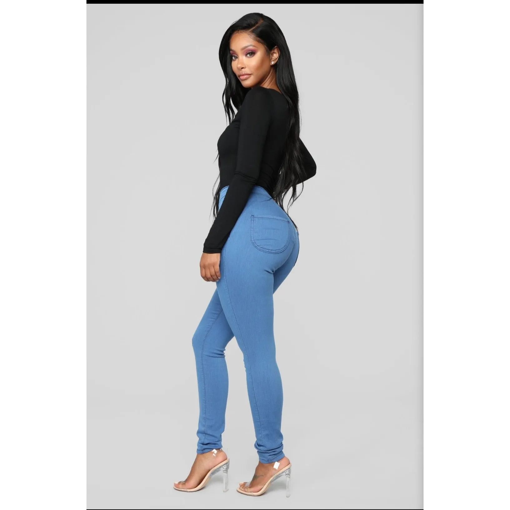 High Waisted Skinny Jeans.
