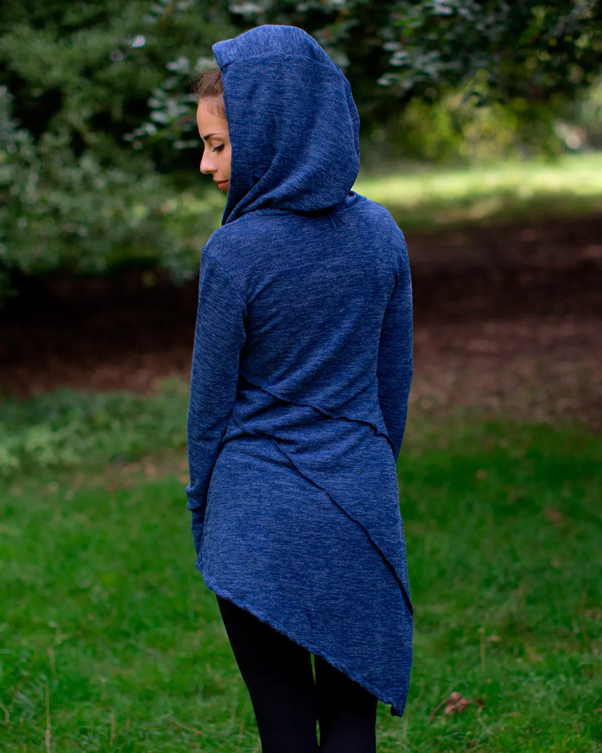 Hooded Pixie Dress Blue