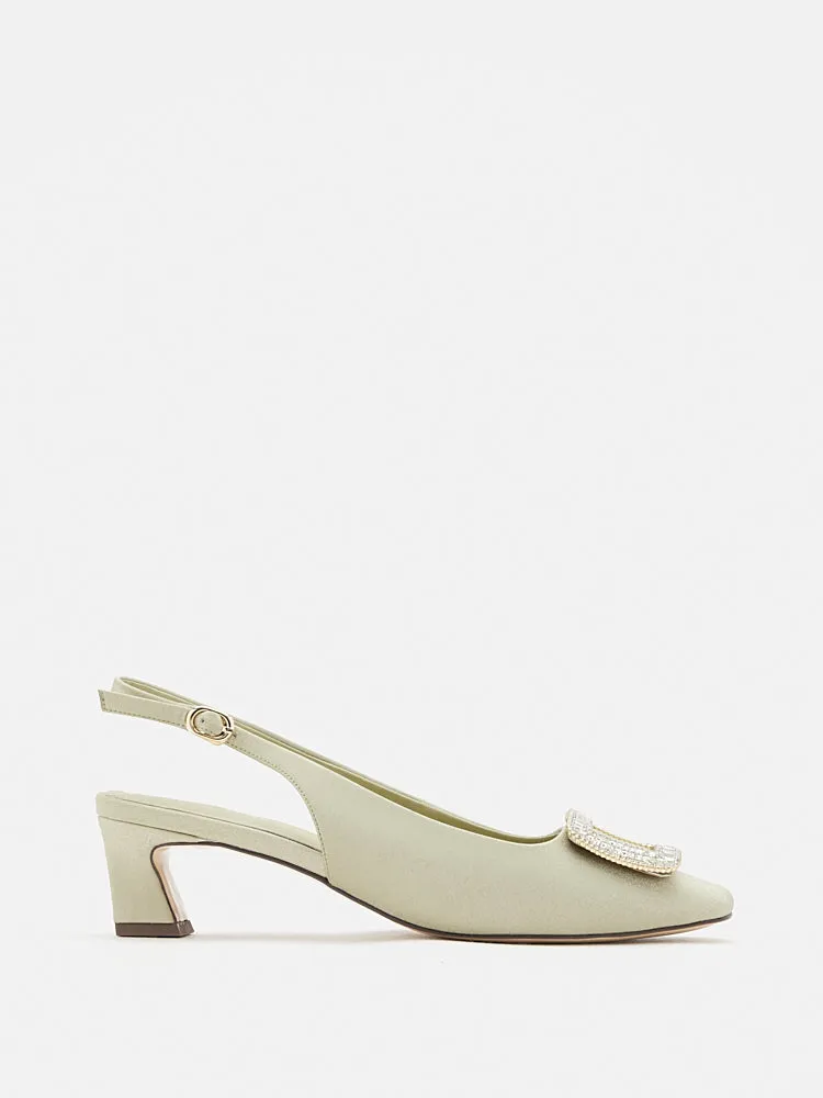 Laine Embellished Slingback Heels