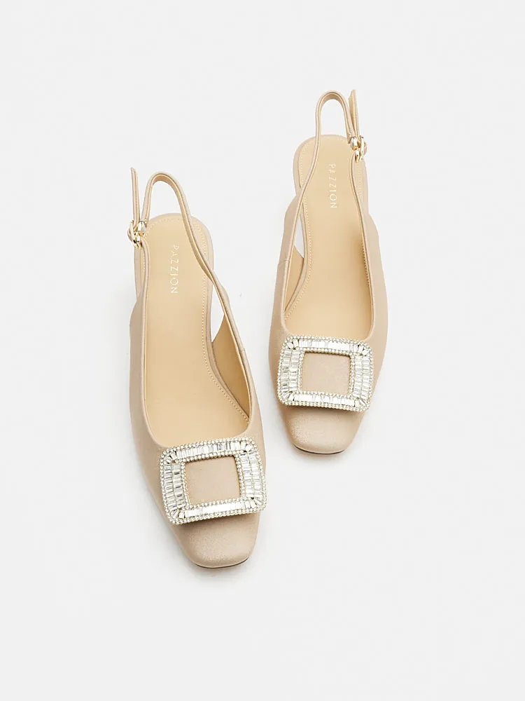 Laine Embellished Slingback Heels