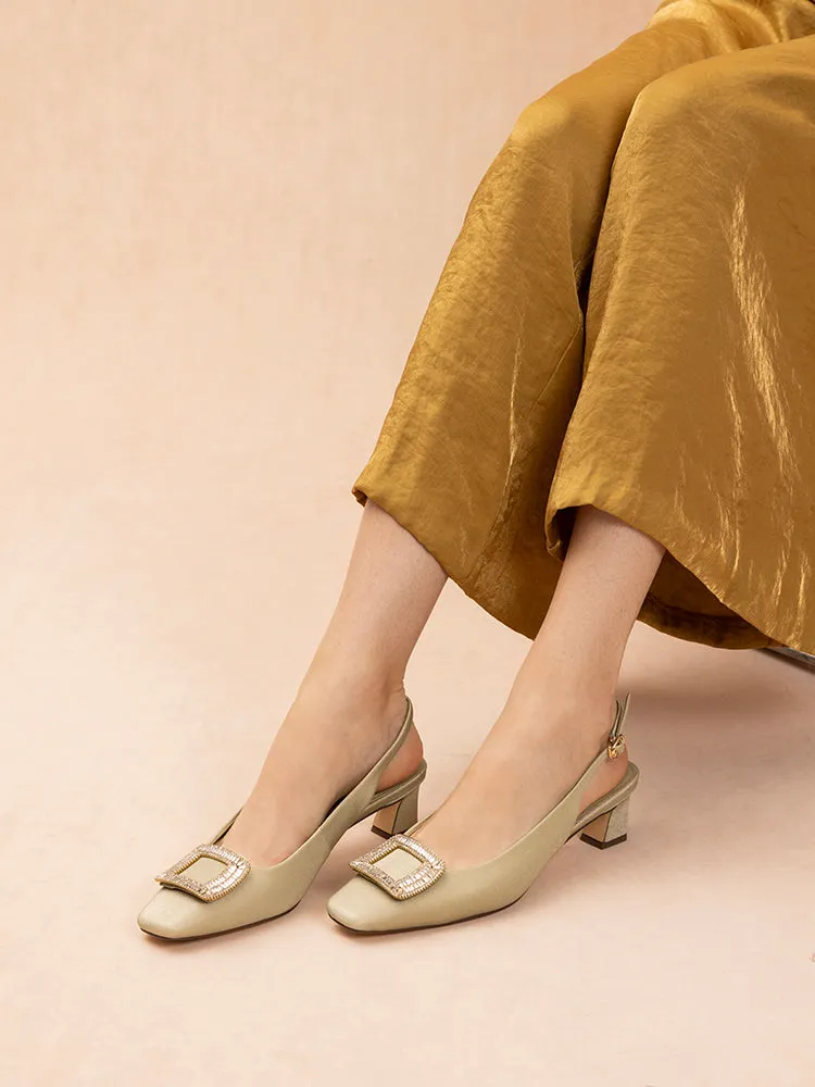 Laine Embellished Slingback Heels