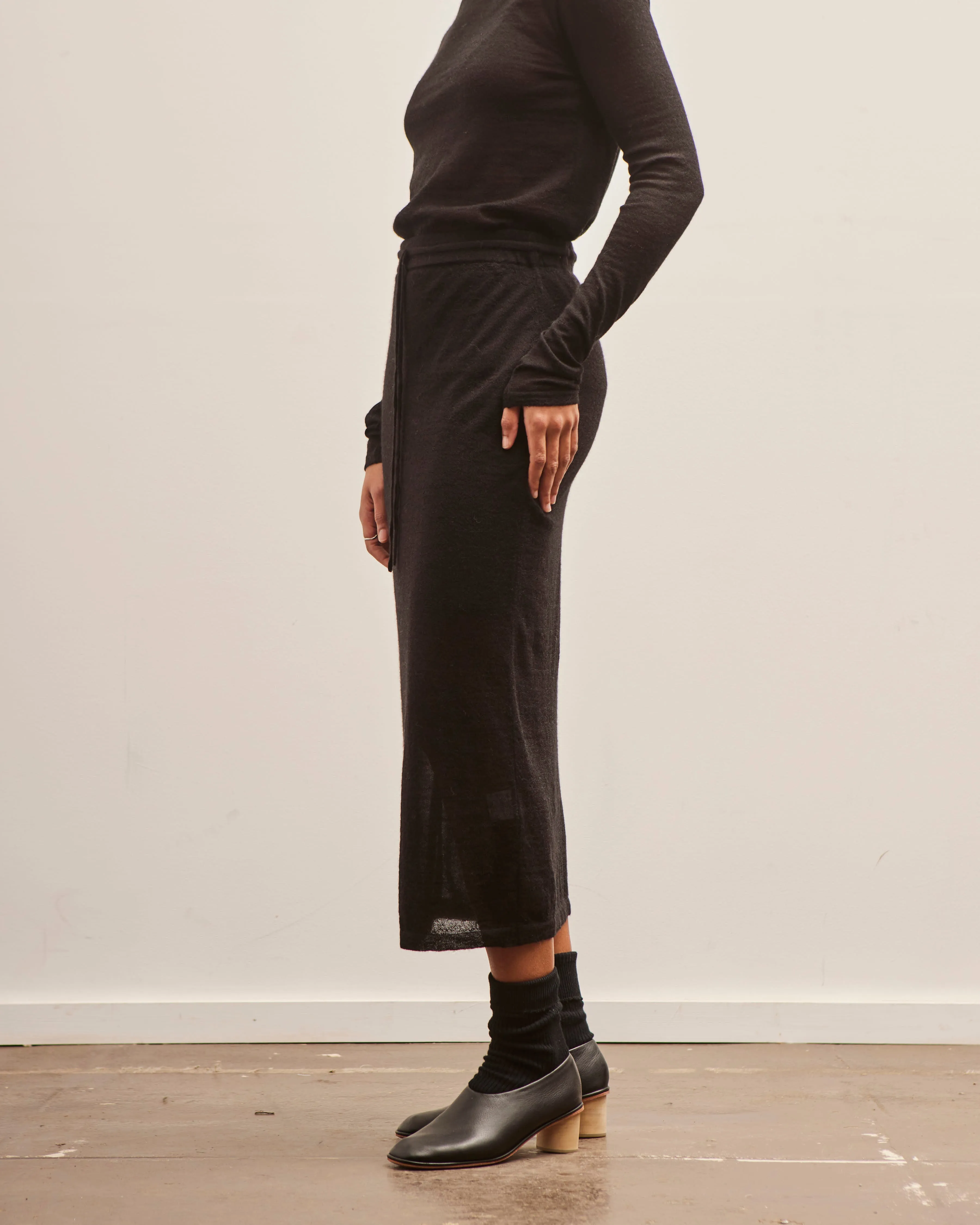 Lauren Manoogian Superfine Layered Skirt, Black