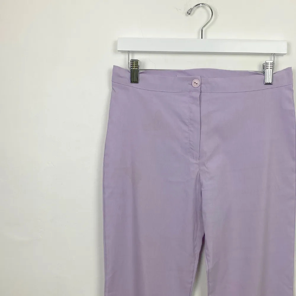 Lilac Flare Trousers - SMALL
