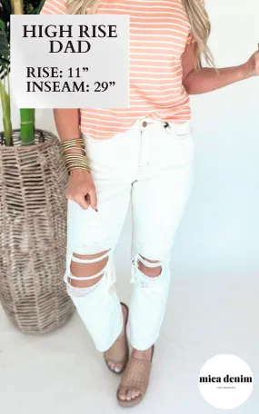 MICA | Nekeas Super High Dad Denim Jean -Final Sale