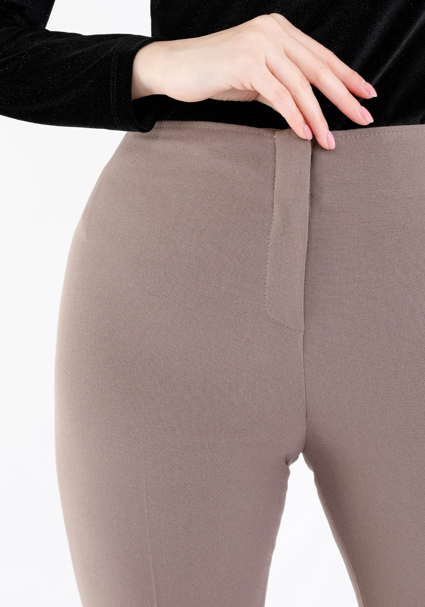 Mink Bootcut Pants - High Waisted Flare Trousers