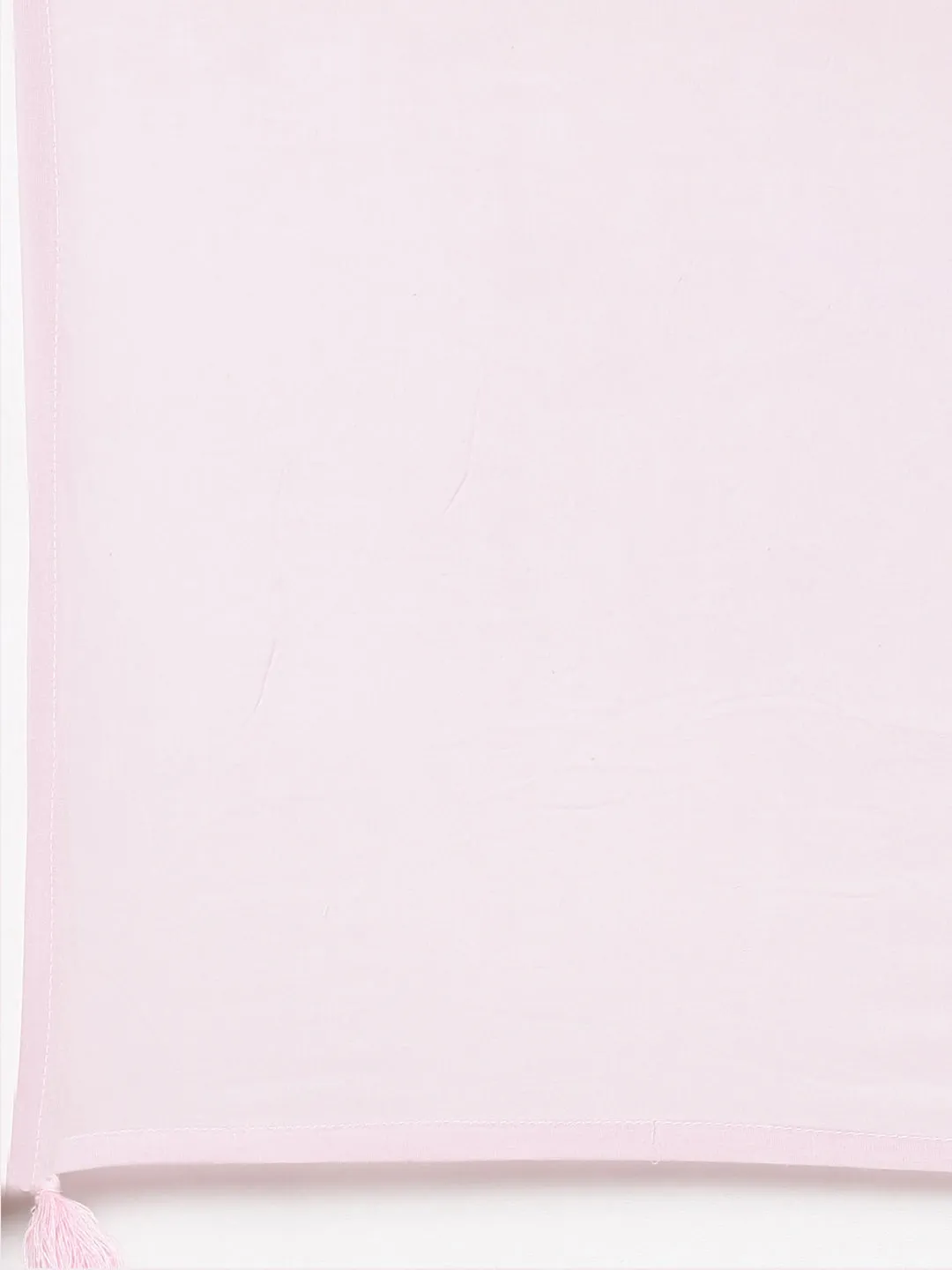 Neeru's Pink Pleated Anarkali Printed Kurta And Trousers With Dupatta