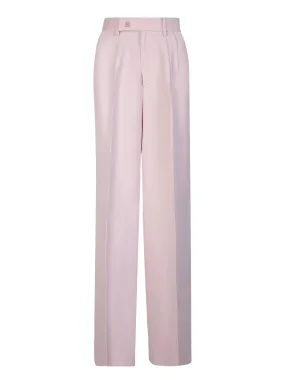 Pink Double Pleated trousers