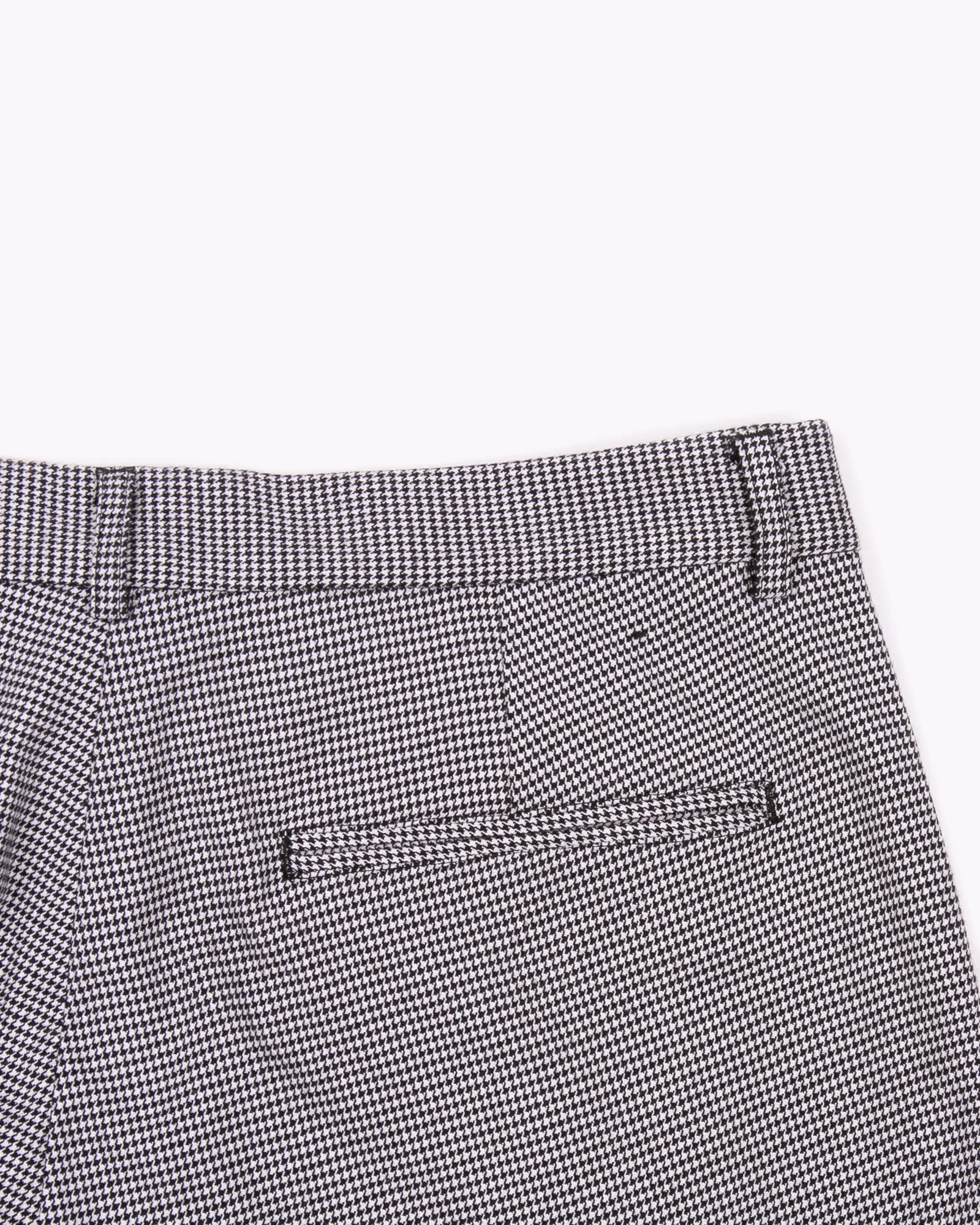 Pleated Suit Trouser - Houndstooth