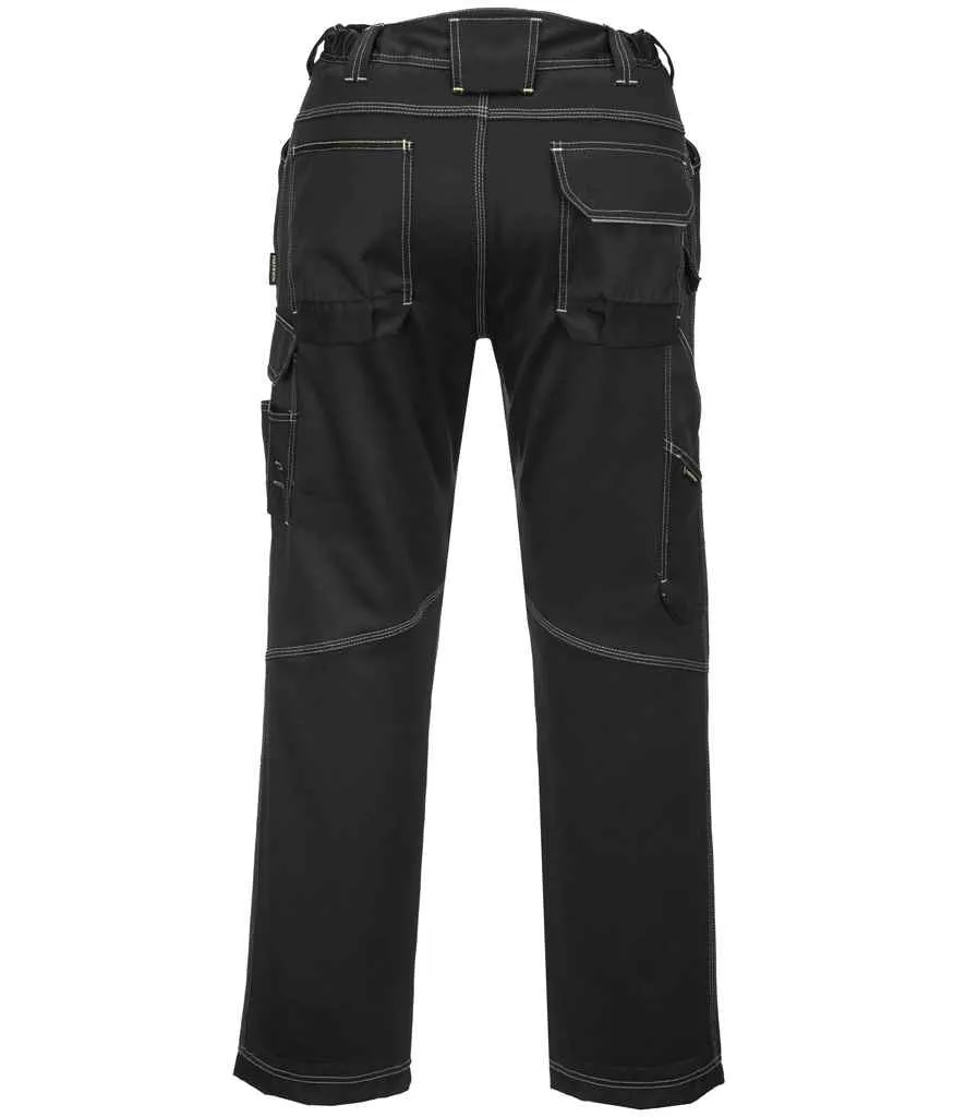 Portwest PW3 Lightweight Stretch Trousers | Black