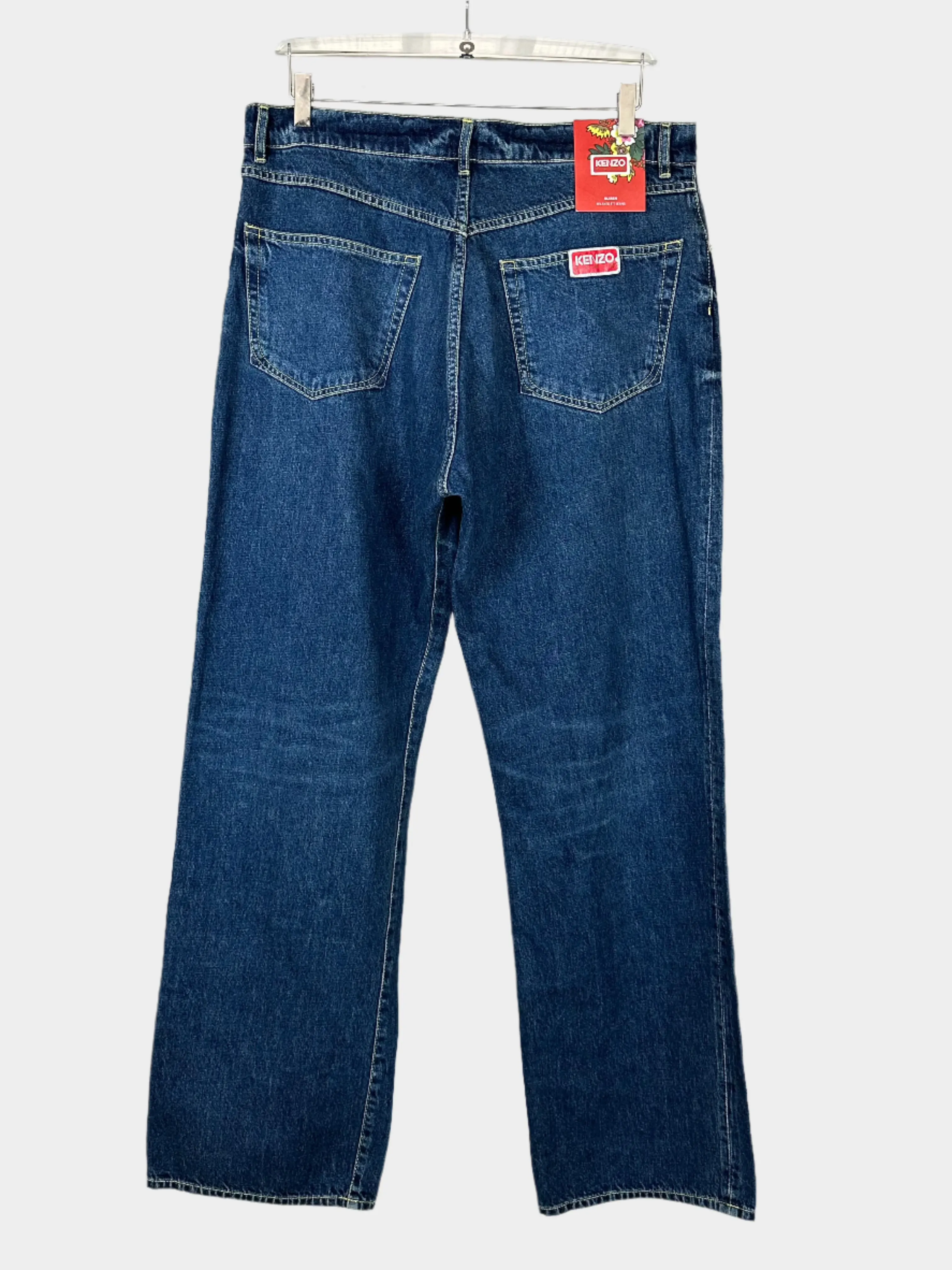 Relaxed Fit Blue Jeans