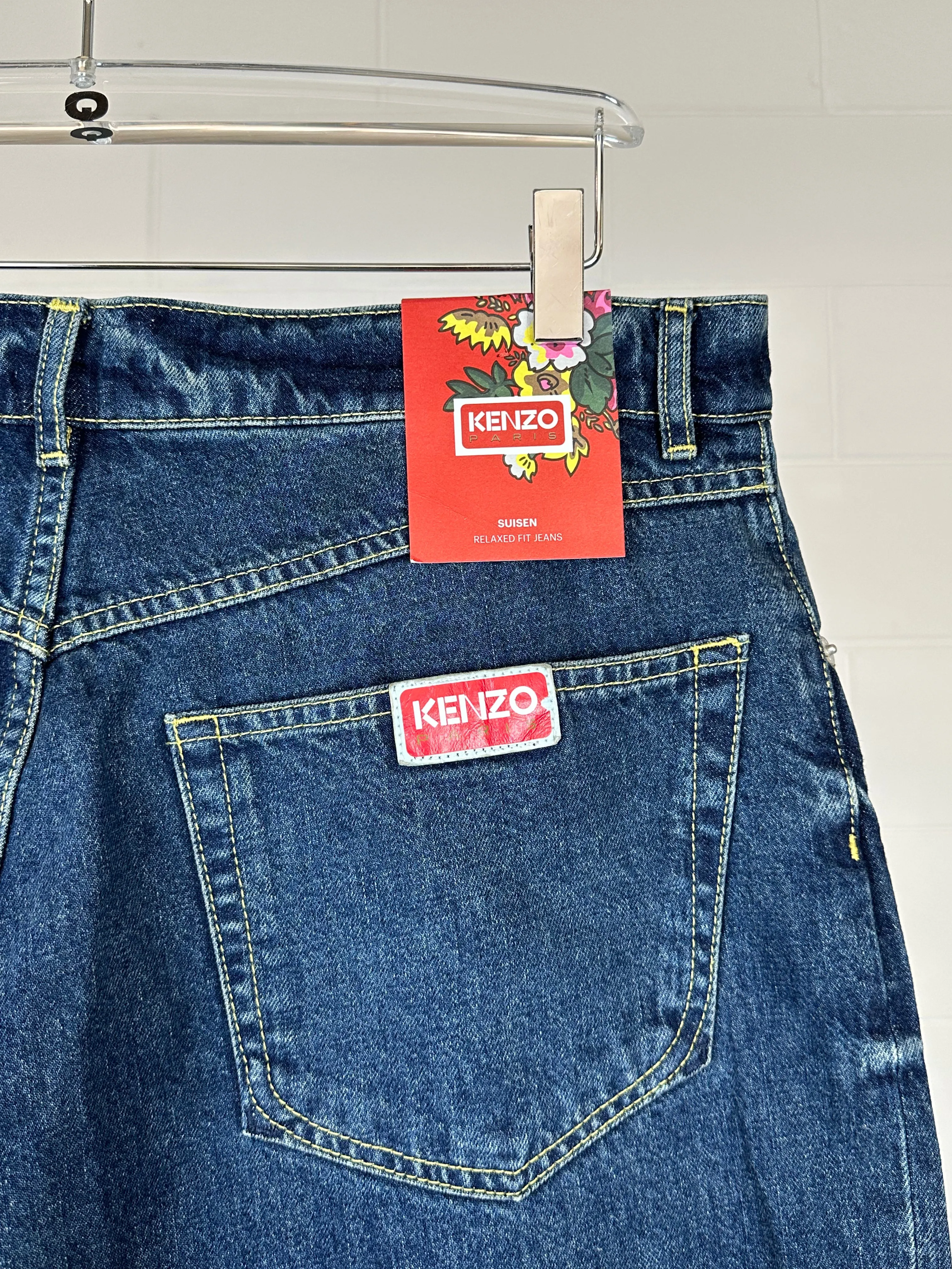 Relaxed Fit Blue Jeans