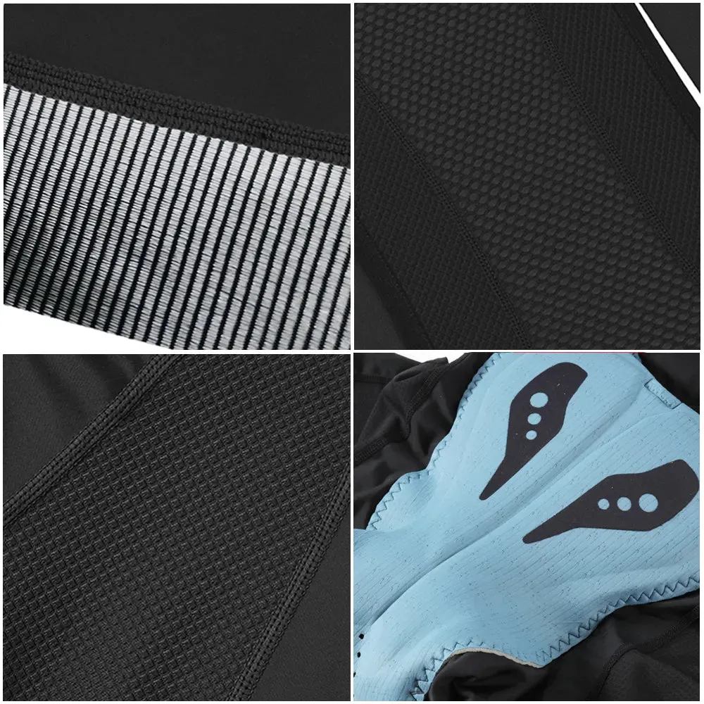 RION Cycling Shorts Men MTB Road Bike Bib Shorts Elastic Interface Cushion Long Distance Padded Tights Motorcycle Bibs