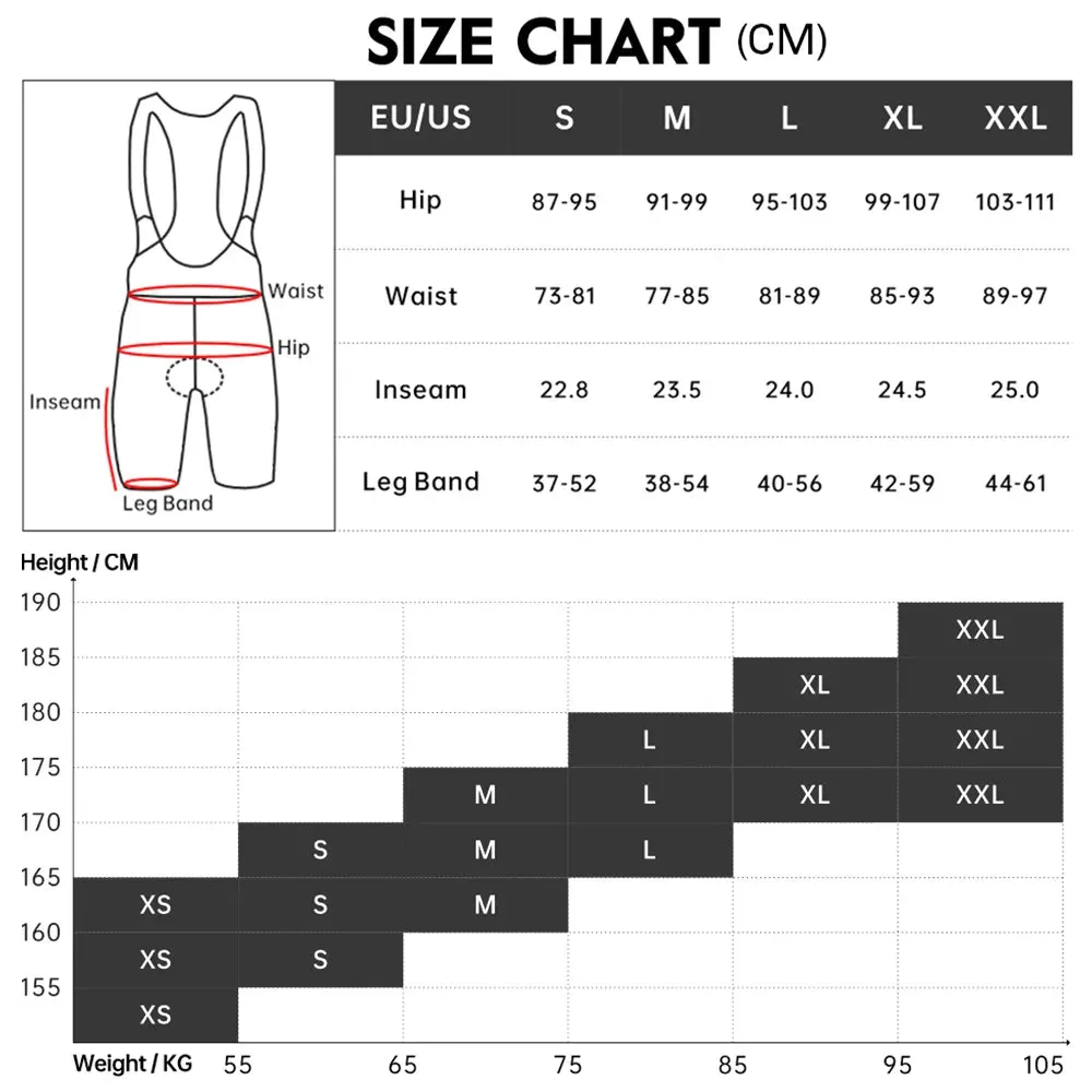 RION Cycling Shorts Men MTB Road Bike Bib Shorts Elastic Interface Cushion Long Distance Padded Tights Motorcycle Bibs