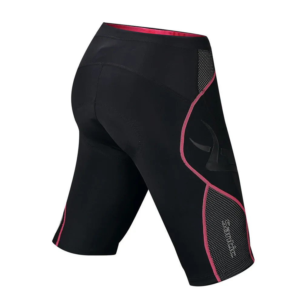 Santic Woody Black Women Padded Cycling Shorts