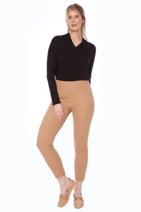 Slim Leg Trousers - Latte