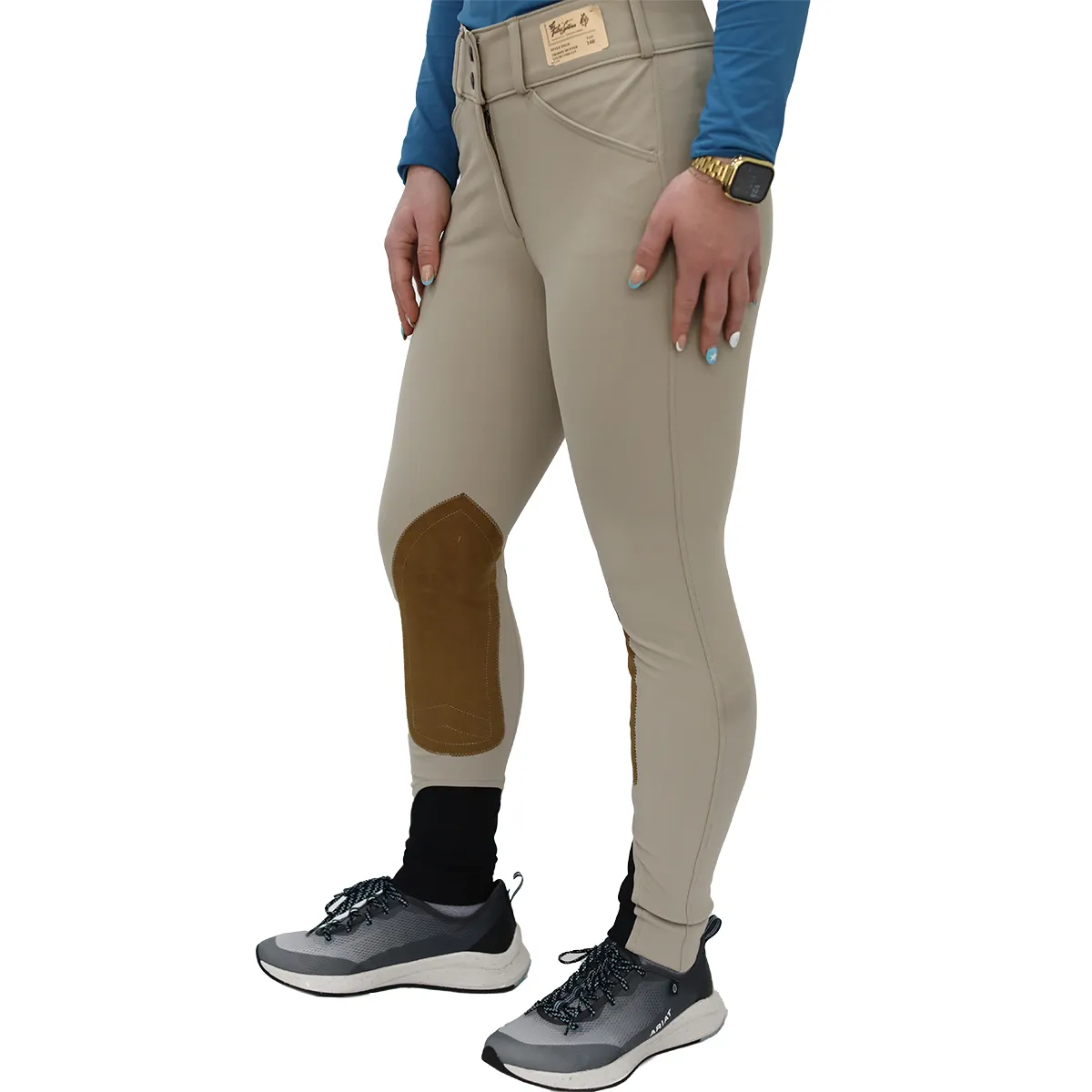 Tailored Sportsman Mid Rise Front Zip TechLight Knee Patch Breech